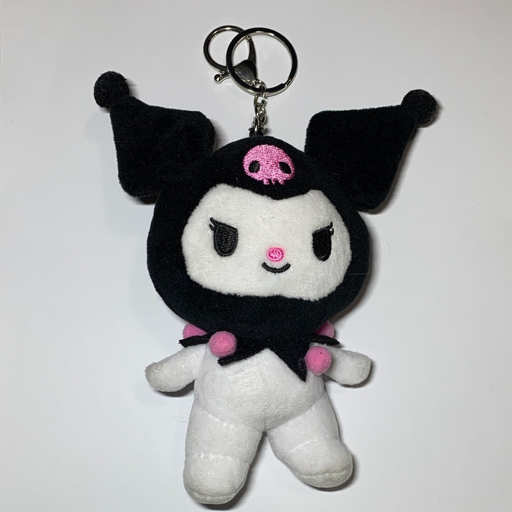 Kuromi Keychain Bag Charm Plush 6.5”